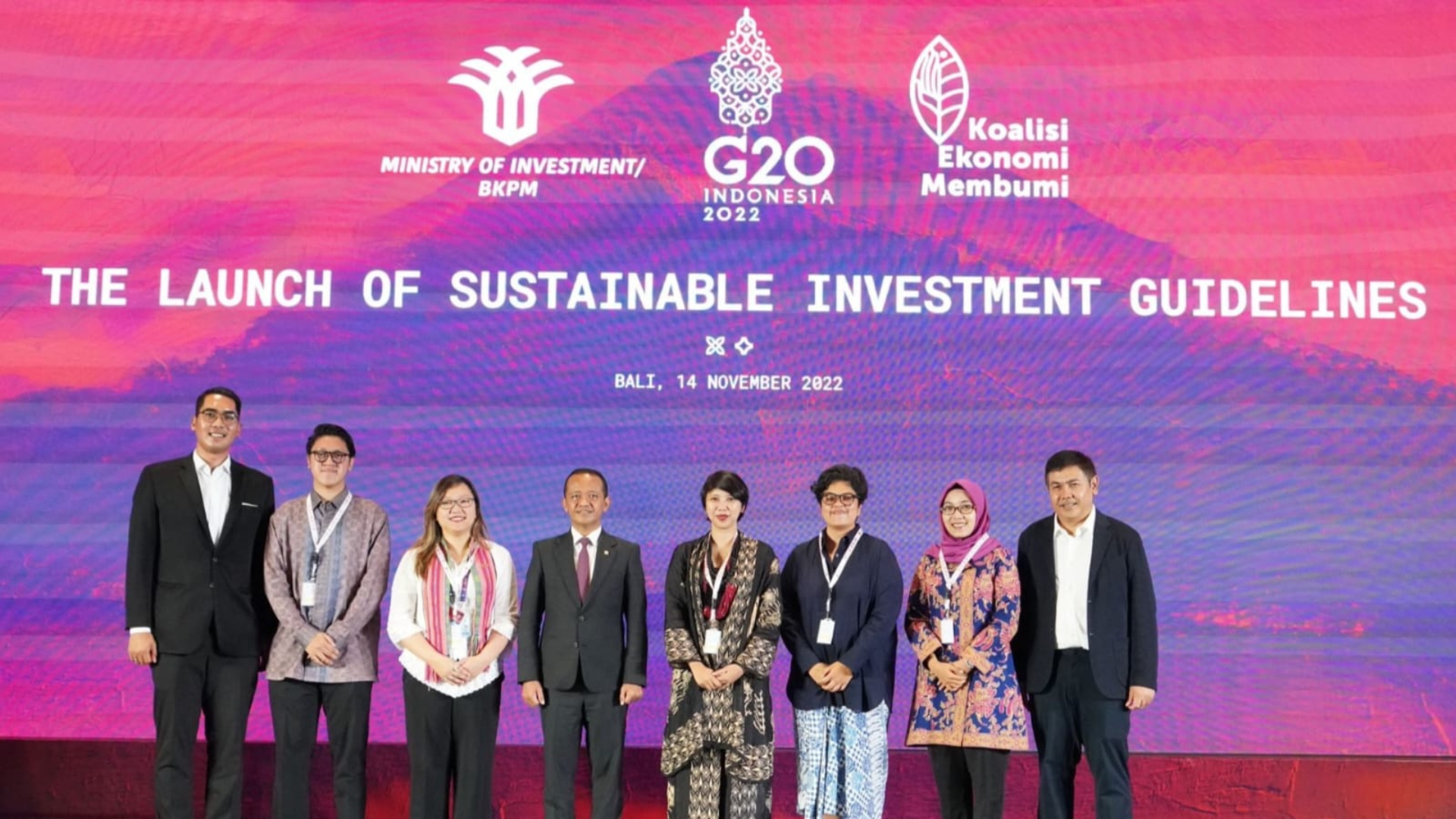 Kegiatan Perkenalan Kompendium G20 Bali & Peresmian Sustainable Investment Guidelines di Bali, Indonesia.